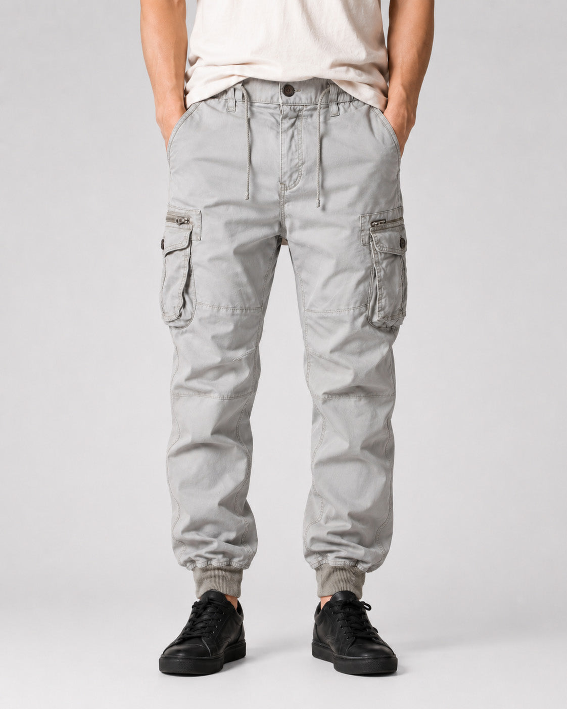 Rib Pocket Cargo Pants , - Streetwear Cargo Pants - Slick Street