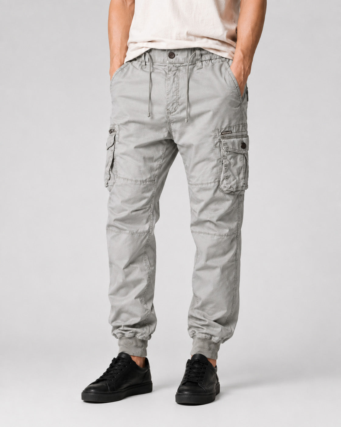 Rib Pocket Cargo Pants , - Streetwear Cargo Pants - Slick Street