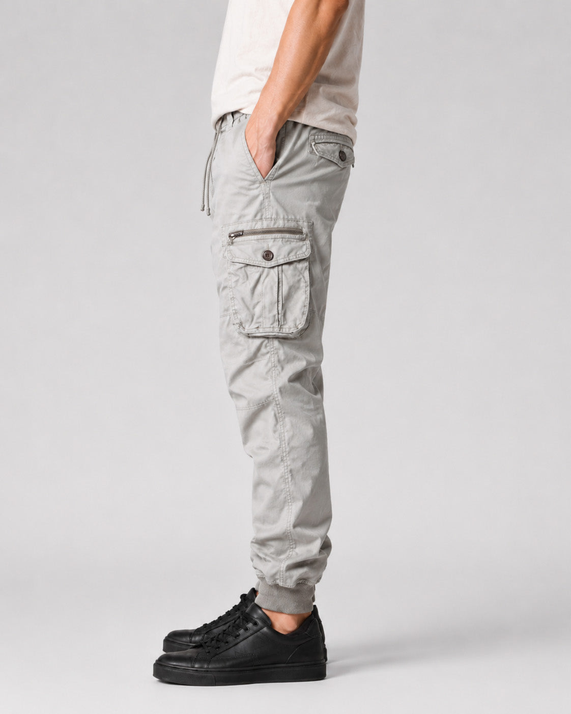 Rib Pocket Cargo Pants , - Streetwear Cargo Pants - Slick Street