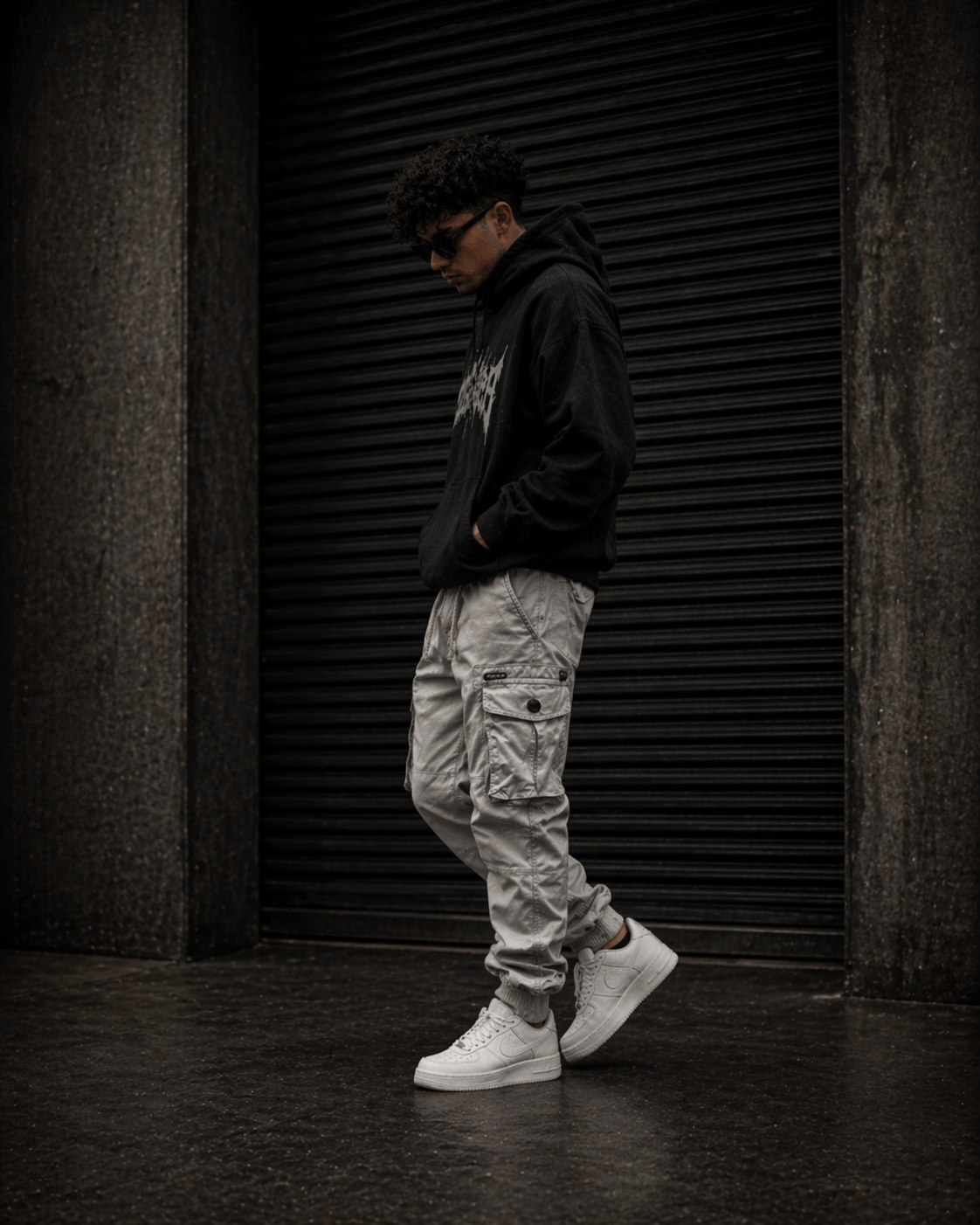 Rib Style Side Pockets Cargo Pants , - Streetwear Cargo Pants - Slick Street