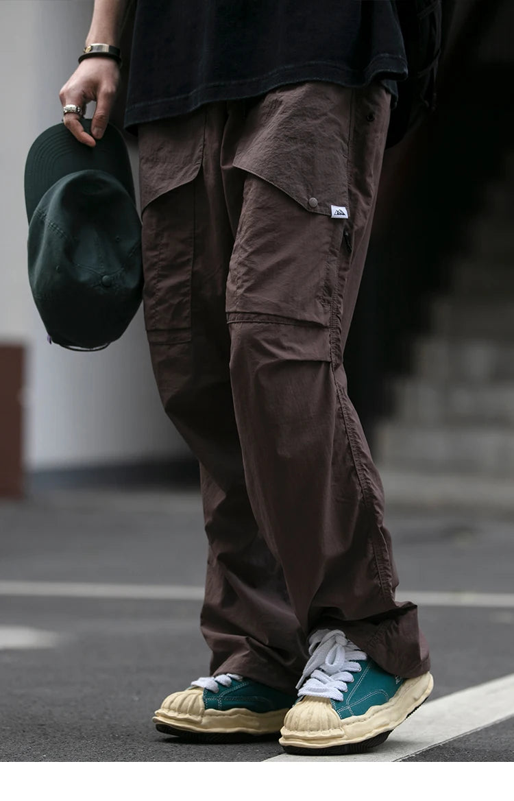 Waterproof Nylon Cargo Pants , - Streetwear Cargo Pants - Slick Street