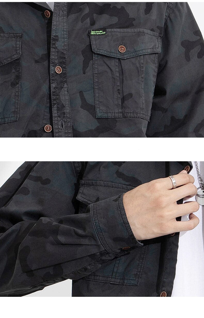 Military VSA Camouflage Shirt ,  - Streetwear Shirt - Slick Street