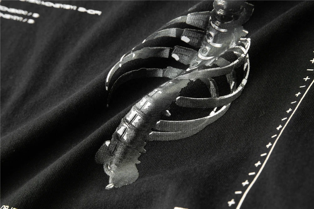 Centrum Artificial System Graphic Loose T-Shirt , - Streetwear T-Shirts - Slick Street