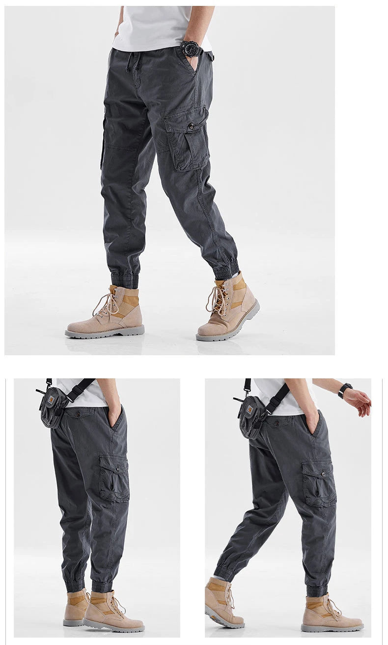Drawstring Multi Pockets Cargo Pants ,  - Streetwear Pants - Slick Street