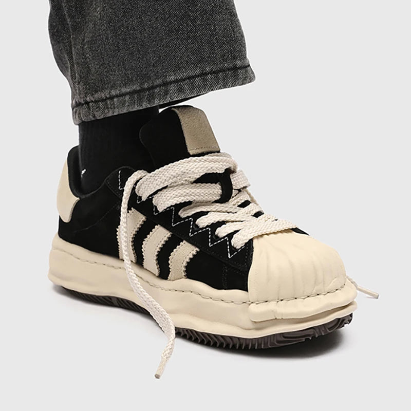 SP1 Striped Board Sneakers , - Streetwear Shoes - Slick Street