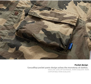 Camouflage Cotton Overshirt , - Streetwear Jackets - Slick Street
