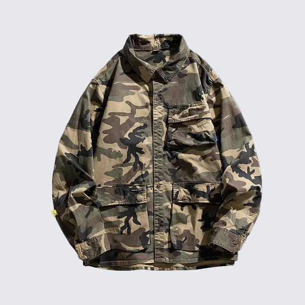 Camouflage Cotton Overshirt
