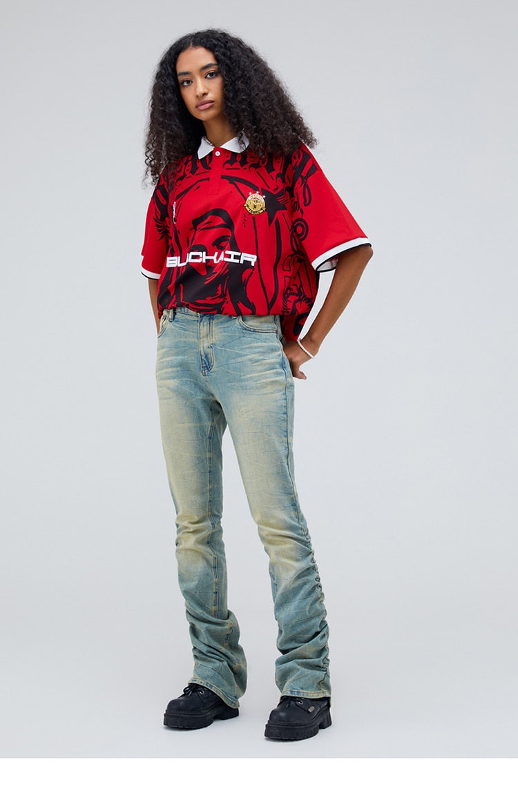 BLACKAIR Virgin Mary Graphic T-Shirt , - Streetwear T-Shirts - Slick Street