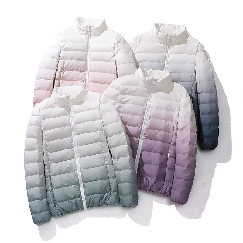 Duplex Ombre Ultra Light Puffer Jacket ,  - Streetwear Jacket - Slick Street