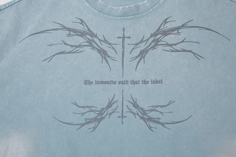 Vintage Shadow knit Wear T-Shirt , - Streetwear T-Shirts - Slick Street