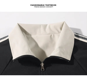 Color Block Reversible Zipper Jacket ,  - Streetwear Jacket - Slick Street
