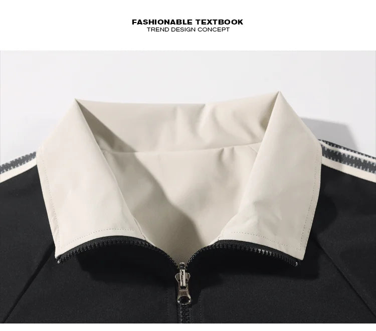 Color Block Reversible Zipper Jacket ,  - Streetwear Jacket - Slick Street