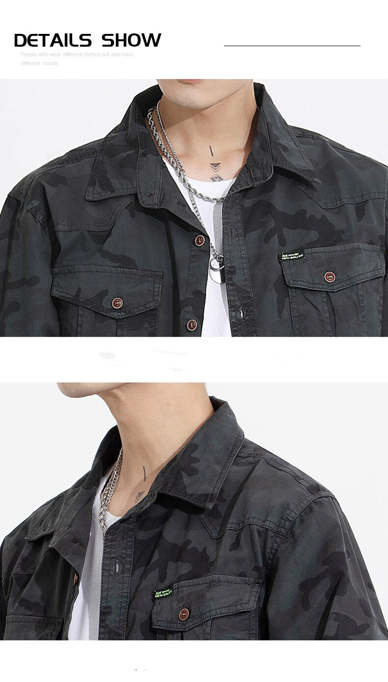 Military VSA Camouflage Shirt ,  - Streetwear Shirt - Slick Street