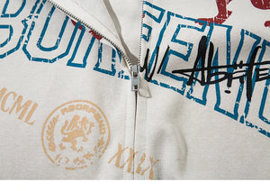 Make America Go Hard Again Graffiti Zipper Hoodie ,  - Streetwear Hoodie - Slick Street