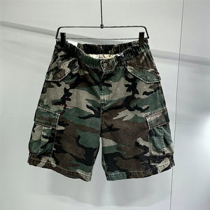 Tactical Camouflage Knee Length Shorts , - Streetwear Shorts - Slick Street