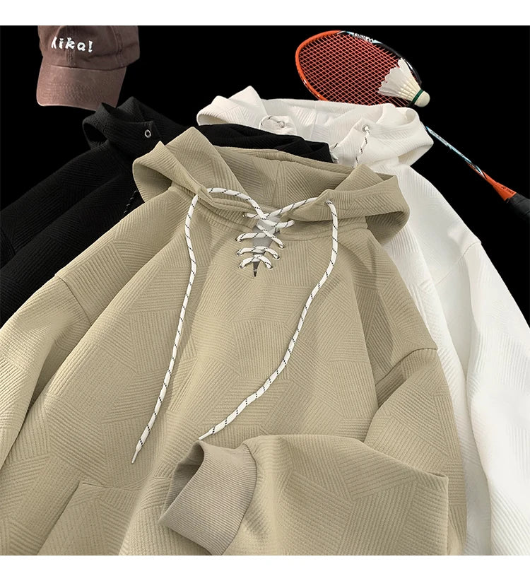 Plain Color Drawstring Style Hoodie , - Streetwear Hoodie - Slick Street