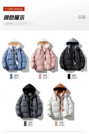 Two Tone Elegant Padded Jacket ,  - Streetwear Jacket - Slick Street