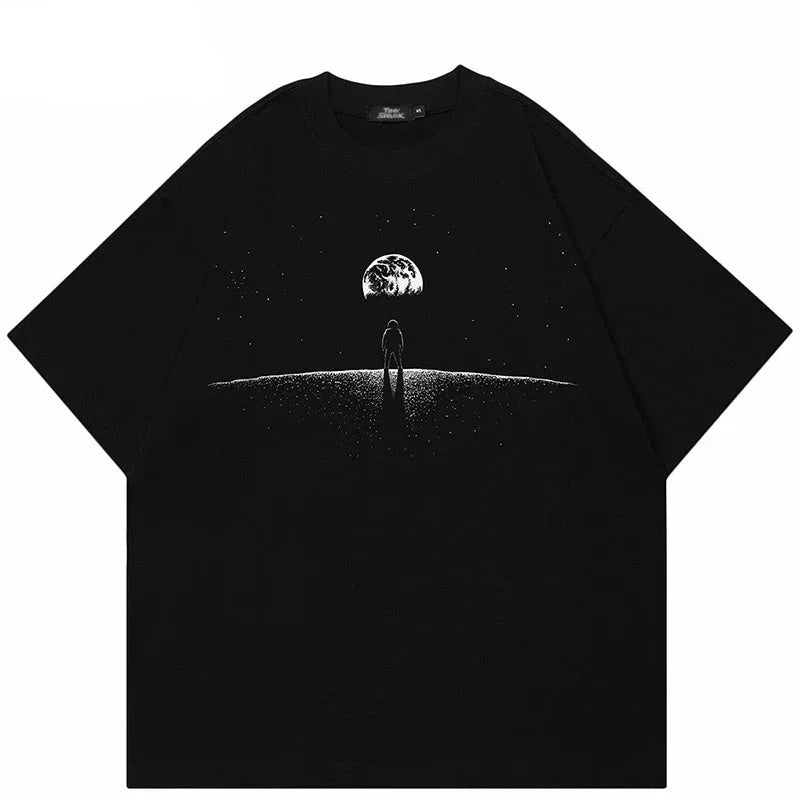 Space Astronaut Graphic Oversized T-Shirt ,  - Streetwear T-Shirt - Slick Street