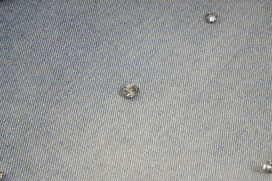 Rhinestone Denim Ripped Shorts , - Streetwear Shorts - Slick Street