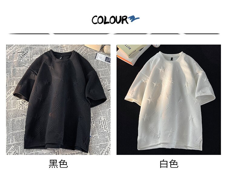 Youth Club Star Foaming Knitted T-Shirts , - Streetwear T-Shirts - Slick Street