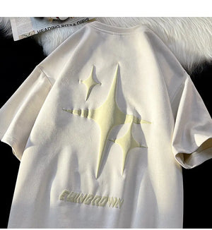 EHNGROWN Polygons Star Shape Short Sleeved T-Shirt , - Streetwear T-Shirts - Slick Street