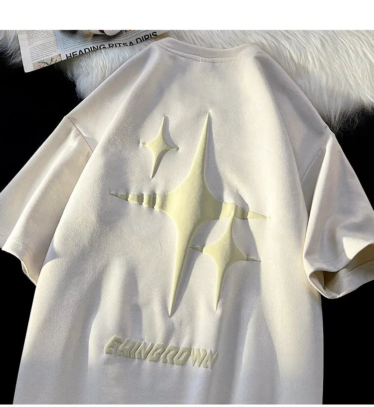 EHNGROWN Polygons Star Shape Short Sleeved T-Shirt , - Streetwear T-Shirts - Slick Street