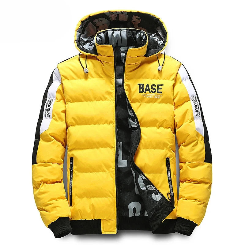 Base Softshell Hiking Style Jacket Yellow, M - Streetwear Jacket - Slick Street