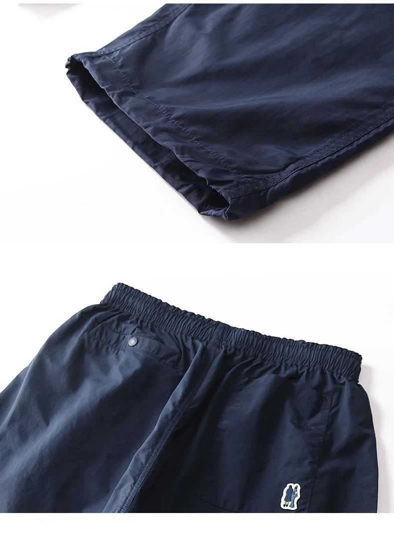 Straight Cut Nylon Loose Joggers , - Streetwear Pants - Slick Street