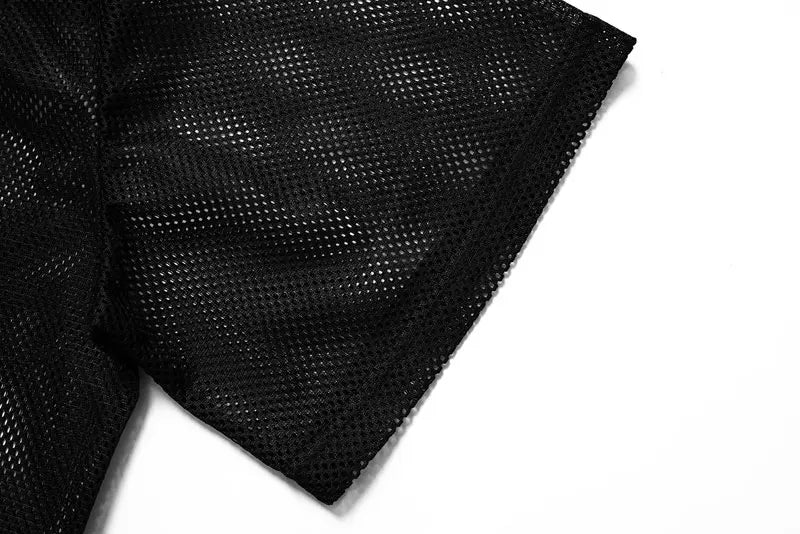 Triple Seven Mesh Panel Style T-Shirt , - Streetwear T-Shirts - Slick Street