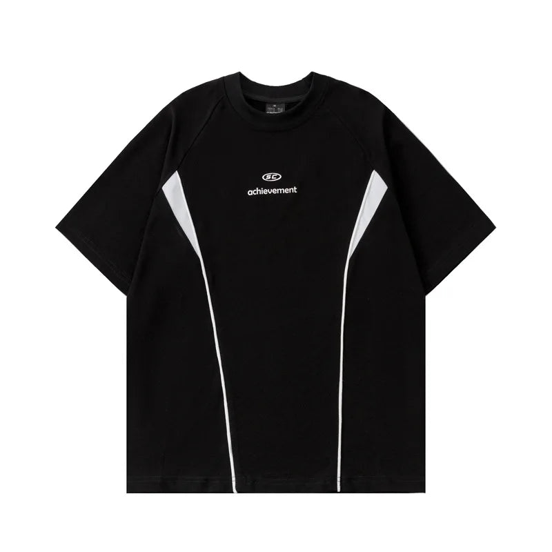 SC Achievement O-Neck T-Shirt Black, XS - Streetwear T-Shirt - Slick Street