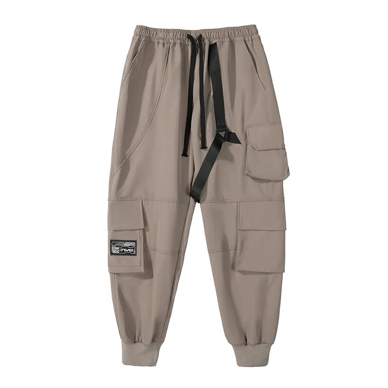 Tactical Cargo Multi pocket Pants Khaki, XL - Streetwear Pants - Slick Street