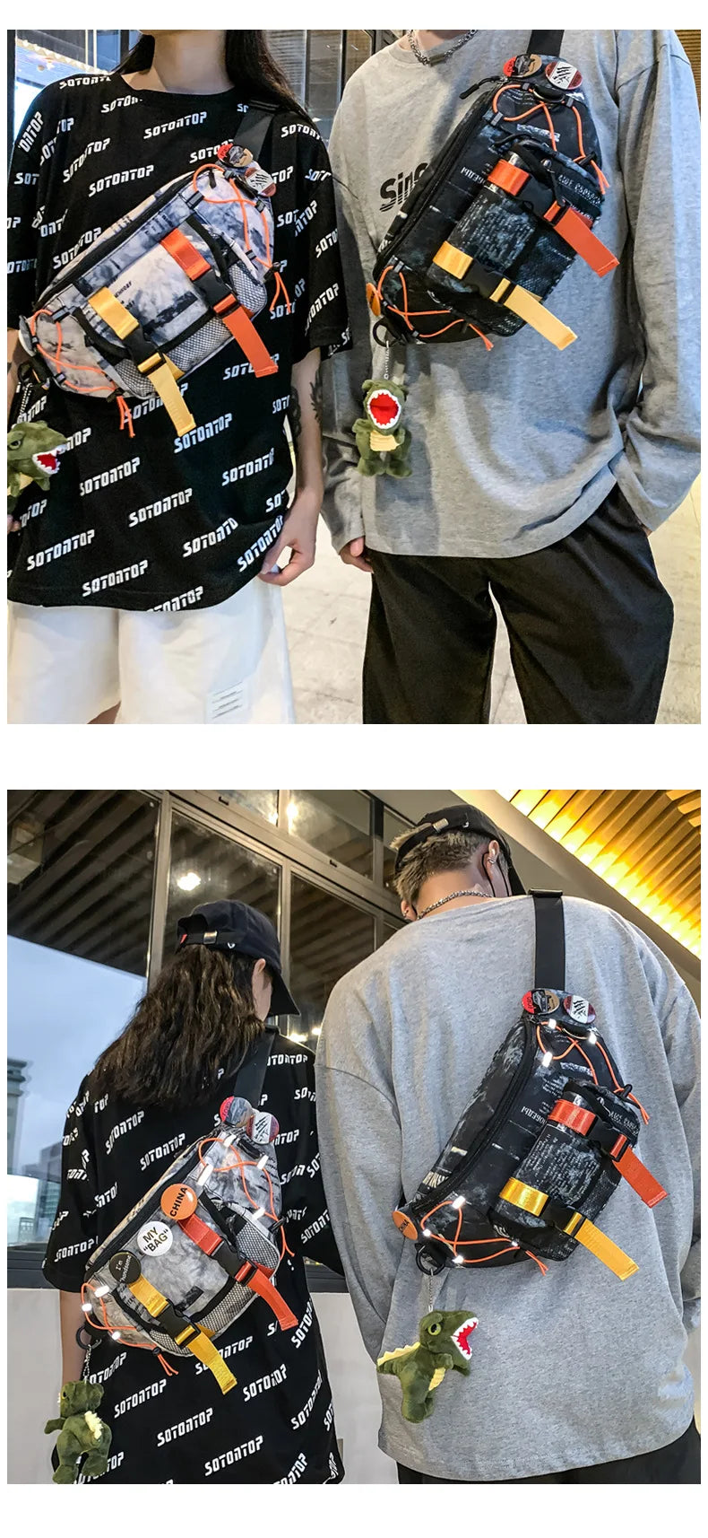 All Purpose Tie-Die Waist Bag , - Streetwear Bag - Slick Street