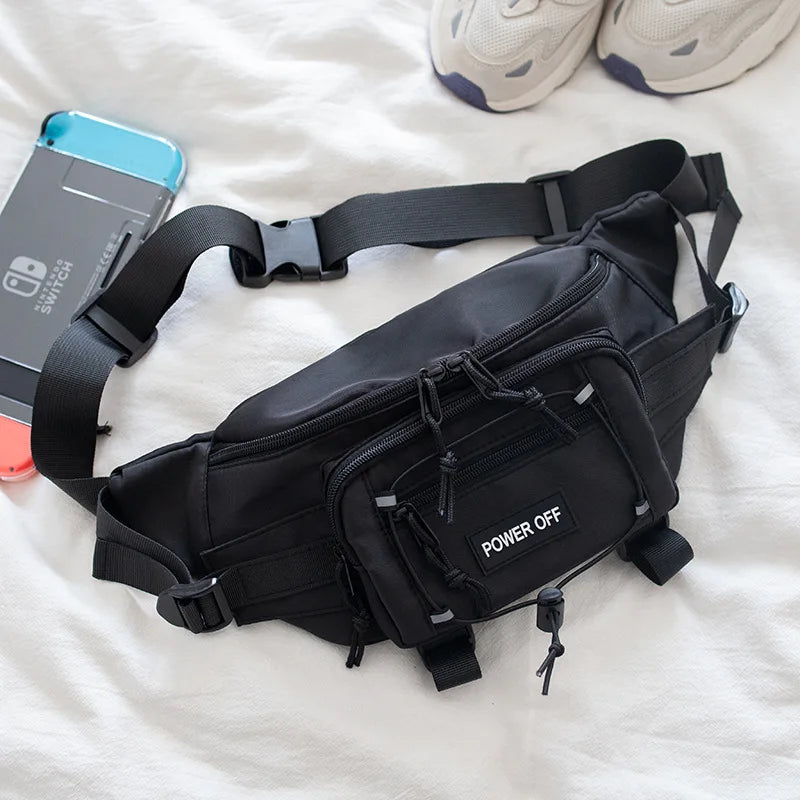 Power OFF Crossbody Bag , - Streetwear Bag - Slick Street