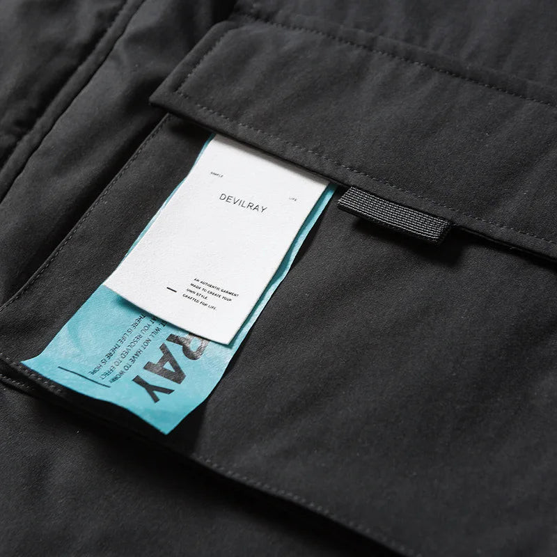 Multi Pockets Mask Style Parka Jacket ,  - Streetwear Jacket - Slick Street