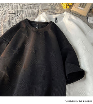 Youth Club Star Foaming Knitted T-Shirts , - Streetwear T-Shirts - Slick Street