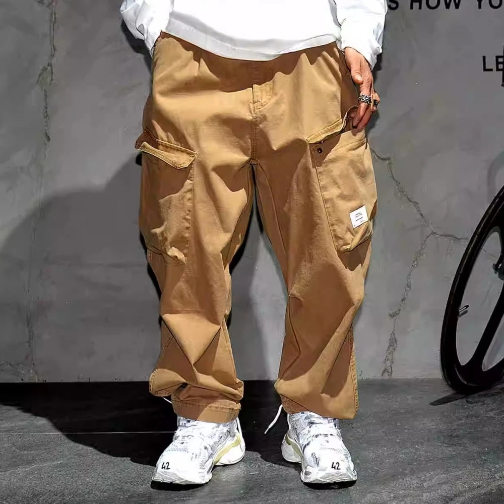 Ankle Length Baggy Cargo Pants , - Streetwear Pants - Slick Street