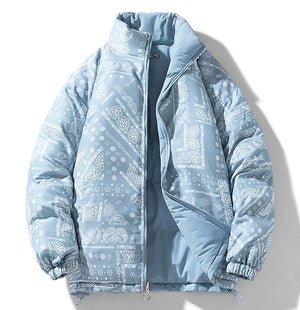 Tri-Cyro Double Sided Reversible Jacket Light Blue, XS - Streetwear Jacket - Slick Street