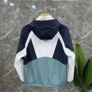 ZK26 Color Block Zipper Jacket , - Streetwear Jacket - Slick Street