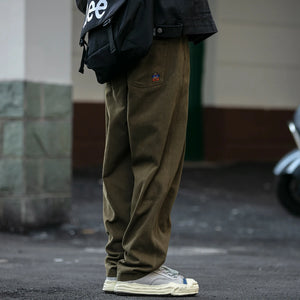 Casual Straight-Leg Trousers , - Streetwear Pants - Slick Street