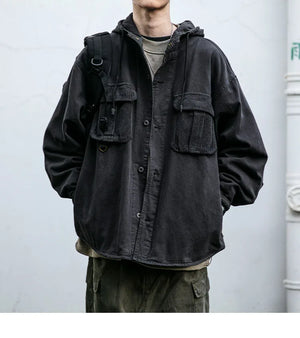 VX1 Hooded Jacket , - Streetwear Jackets - Slick Street