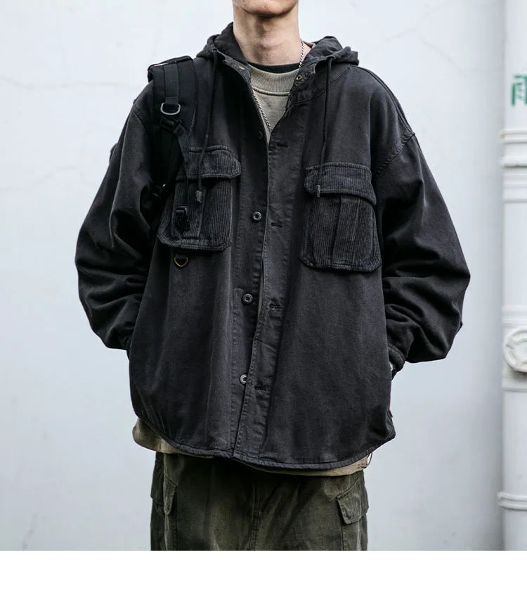 VX1 Hooded Jacket , - Streetwear Jackets - Slick Street