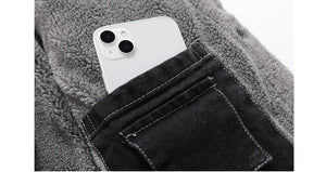 Neutral Color Button Up Fleece Jacket ,  - Streetwear Jacket - Slick Street