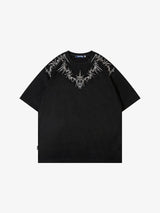 Ancient Cybersigilism Art T-Shirt Black, S - Streetwear T-Shirts - Slick Street