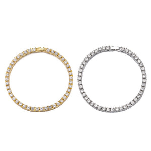 Crystal Rhinestone Tennis Necklace ,  - Streetwear Necklace - Slick Street