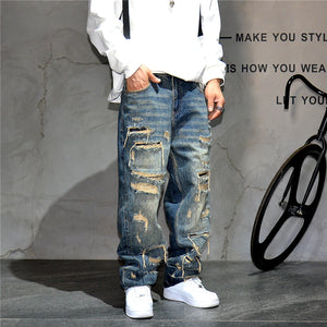 Indigo 26 Blue Distressed Jeans ,  - Streetwear Jeans - Slick Street