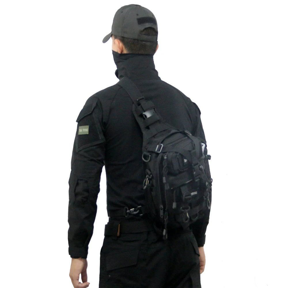 Multi Buckles Style Crossbody Bag , - Streetwear Bag - Slick Street