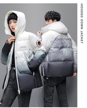 DQ Gradient Puffer Jacket ,  - Streetwear Jacket - Slick Street
