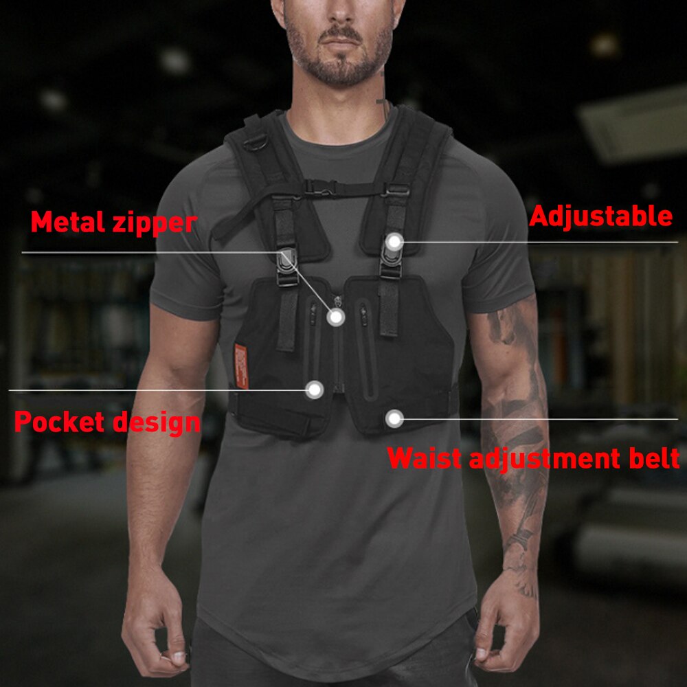 Tactical Chest Rig Utility Vest ,  - Streetwear Vest - Slick Street