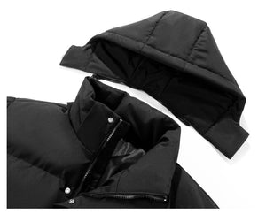 B Letter Mask Style Parka Jacket ,  - Streetwear Jacket - Slick Street