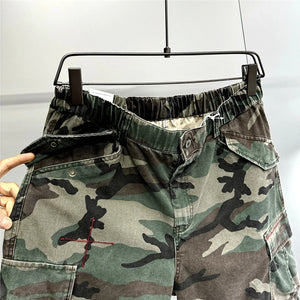 Tactical Camouflage Knee Length Shorts , - Streetwear Shorts - Slick Street